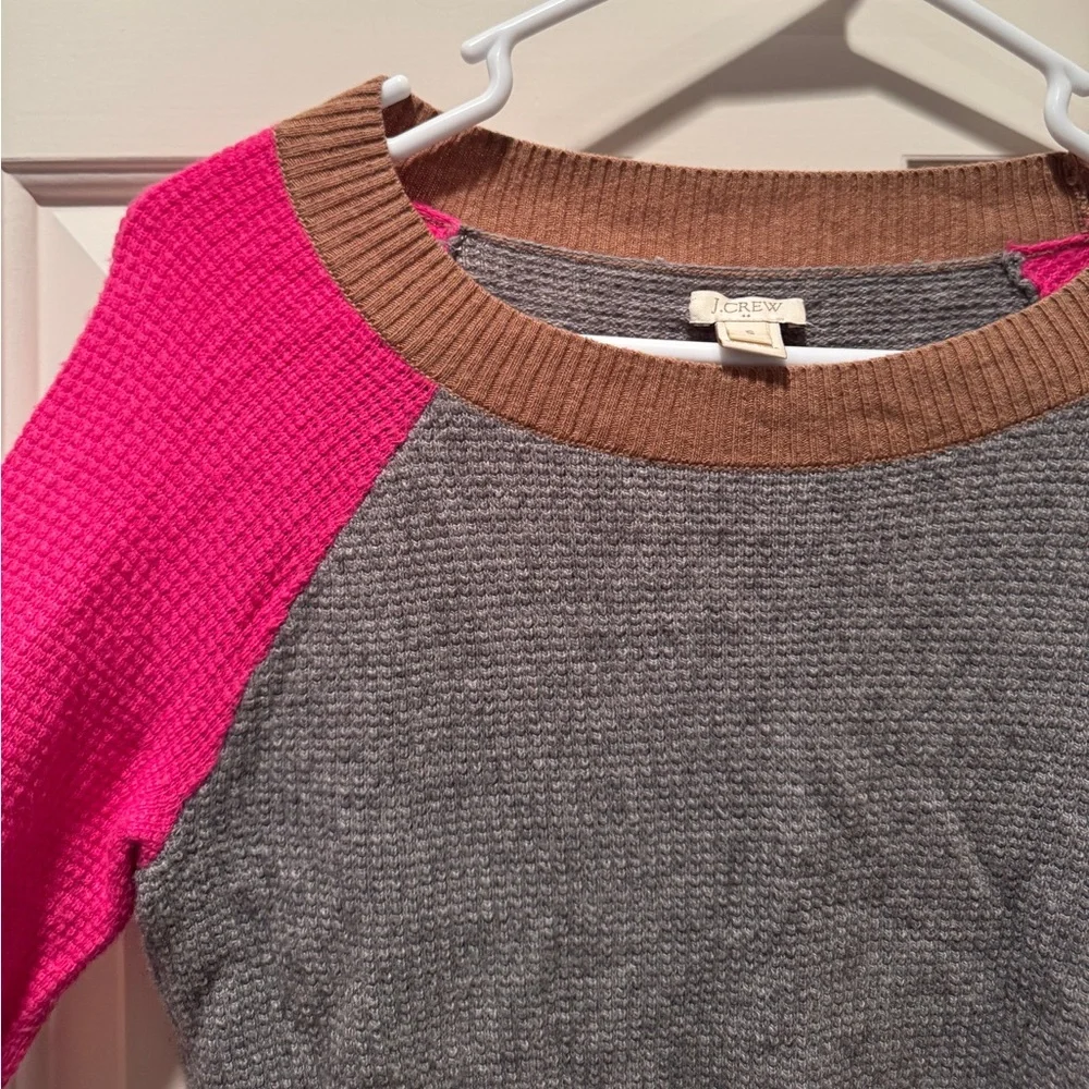 J.Crew Knit Colorblock Top - Picture 3 of 7